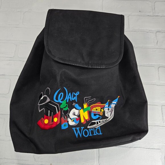 Disney Park Exclusive Vintage Drawstring Back Pack